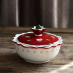 German Treasure Hard Porcelain Toy Joy Multi-Angle Dinner Plate Christmas Cup Saucer Bowl Candlestick – base detail