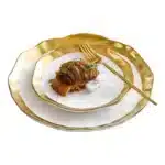 11-inch Gold-plated Western Steak Pasta Plate High-grade Frosted Fruit Salad Dessert Breakfast Plate 8-inch Restaurant