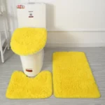 3Pcs/set Bath Mat Set Soft Fluff Shower Carpet Non-slip Floor Mat for Bathroom Toilet Rugs Toilet Lid Cover Bathroom Products - Image 9