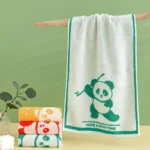 1Pc 25x50cm Cotton Cartoon Kung Fu Panda Absorbent Soft Bathroom Children Hand Towel Chinese New Year Gift