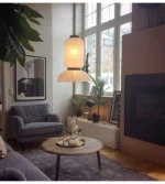 Wabi Sabi Pendant Lamps Rice Paper Chandelier Japan Style Hanging Light for Ceiling Living Room LED Light Room Decor Lustre