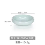 Melamine Imitation Porcelain Small Plate Korean Disc Restaurant Tableware Creative Small Bowl – styled in a modern Tabletop