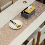 1.5m Creative Hollowed Out PVC Table Runner Melon Seed Table Flag Dining Table Decor Food Mat Anti Scalding Insulation Table Mat - Image 2