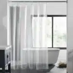 Transparent Shower Curtain Bathroom Curtain Polyester Shower Cover Bathing Curtains for Home Hotel