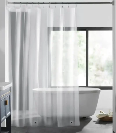 Transparent Shower Curtain Bathroom Curtain Polyester Shower Cover Bathing Curtains for Home Hotel