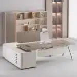 Large Wood Aesthetic Office Desk Designer Modern Drawers Standing Computer Desk Executive Wooden Mesa Escrivaninha Furniture