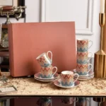 Luxury Home Coffee Set Complete with Espresso Cups Saucers Tea Mugs Plates Bowls Dessert Dishes Tableware Ceramic Cup – side