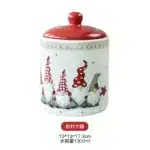 Nordic Santa Claus Ceramic Dishes and Tableware Relief Rice Salad Bowl Western Style Flat Plate Cup Teapot – base detail