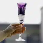 Crystal Flute Champagne Glasses Multicolor Wine Glass Cup Handmade Hand Carved Edo Kiriko Wedding Gift With Gift Box 1PC