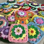 Colorful Handmade crochet table place mat pad cloth cup doily Coffee coaster Christmas flower placemat wedding kitchen 9.5CM