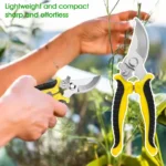 2PCS Gardening Scissors Set Ergonomic non-slip handles Safety lock pruning shears Beginner gardening set Can cut roses and