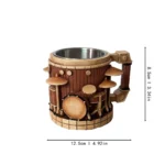 New Unique Musical Instrument Coffee Mug Creative 3D Saxophone Violin Cup Novel Mugs Milk Cup High-End Gift Desktop