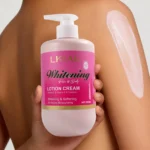 LKIAE Vitamin C and Vitamin E Lightening Body Lotion, Whitening, Softening, 24 Hours Moisturizing, Rapid Absorption, 500ml