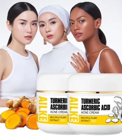 AILKE Natural Turmeric Brightening Face Cream, Glow Boosting, Skin Moisturizer, Anti-Acne Facial Cream, for All Skin Tone
