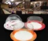 50 pack plastic sushi lids for buffet conveyor belt reusable clear cake plate covers