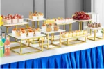 Wedding Dessert Table Display Rack Cake Stand Buffet Candy Bar Banquet Tea Break Props Stage Cupcake Juice Drinks Holder 12-26pc - Image 10
