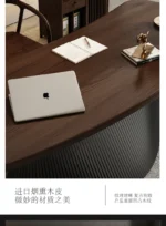 Asthetic Manager Executive Desk Modern Luxury Designer Workstation Office Table Conference Black Mesa De Escritorio Home