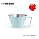 MHW-3BOMBER Espresso Measuring Cup 100ml Dual Pour Spouts & Accurate Scale Stainless Steel Shot Cup for Baristas