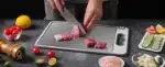 Titanium Cutting Board Double Sided for Kitchen, Stainless Steel Cutting Board, Stainless Steel Food Grade Cutting Board