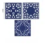 3pcs Silicone Placemats Square Heat Resistant Mats Placemat Kitchen Tableware Mat Hot Pots and Pans Coaster Kitchen