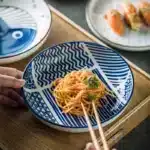 Japanese Ceramic Plate Household Turnip Plate Deep Plates Shallow Plate Turnip Dish Restaurant Hotel Creative Tableware
