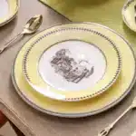 Nordic retro European tableware porcelain plates cups saucers pots high-end luxury sets creative home gifts