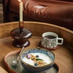 6.5-inch Special-Shaped Noodle Bowl, Ceramic, High-End Restaurant Specialty Tableware, Yunmeng Kiln Ceramic Fruit Bowl – top