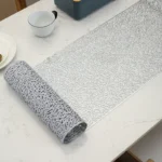 1.5m Creative Hollowed Out PVC Table Runner Melon Seed Table Flag Dining Table Decor Food Mat Anti Scalding Insulation Table Mat - Image 4