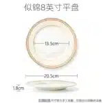 Delicate Bone China Bowl Saucer Luxury Gold-plated Dinner Plate Coffee Cup Hotel Restaurant Dinnerware Dinner Cooking Fish