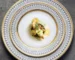Creative round plaid Western dinner plate in fine bone china dinnerware