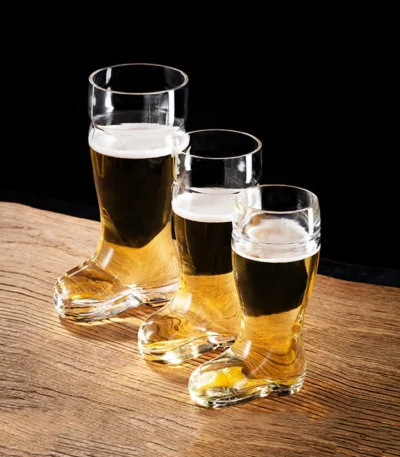 Creative Glass Boots Beer Glass Personalized Shoes Mugs Juice Cocktail Glass Whiskey Wate Mug Coffee Latte Cups Water Bottles
