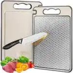Titanium Cutting Board Double Sided for Kitchen, Stainless Steel Cutting Board, Stainless Steel Food Grade Cutting Board