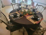 8PCS Bamboo Placemats Sushi Rolling Mat Reusable Wicker Placemat Heat Resistant Table Mats for Dining Wedding Party 12x18 In