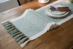 Table Runner Nordic Jacquard Geometric Table Flag Tassel Fashion Tea Flag Dining Flag Long Polyester Cotton Tablecloth