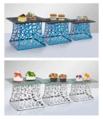 Dessert rack Buffet table Food display rack Cake tray table Buffet and tea break Cake stand cake display stand Dishes Plates - Image 38