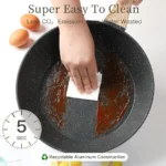16PCS Pots and Pans Set Non Stick Cookware Set Nonstick with Cooking Set for Home Kitchen Cooking Durable Aluminum Construction - Image 6