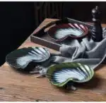 Creative Kiln Transformation Ceramic Plate Restaurant Homestay Special Tableware Personalized Shell Plate Conch Plate – side