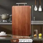 New Ebony Wood Cutting Board Antibacterial Anti Mold Kitchen Chopping Board Double Sided – base detail