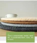 Rope Woven Thermal Insulation Placemat, Home Kitchen Cotton Meal Mat, Dining Table Decor, Cup Coaster, Pot Pad, Europe,