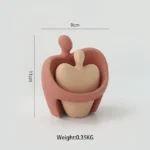 Nordic Morandi  Art Couple Statue Decoration Hom Ceramic Matte Couples Model Office Desk Decor Figurines for Living Room Gift - Image 8