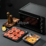 Golden Square Stainless Steel Food Service Tray plate set Nonstick Bakeware Fruit Cookie Bread Plate Kitchen Storage Container - Image 39