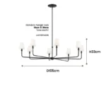 American Style LED Pendant Lamp Modern Minimalist Chandelier Kitchen Island Restaurant Bar Living Room Home Decor Factory
