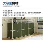 Sideboard Storage Cabinets Modular Combination Metal Frame for Living Room Office Drawers Customizable Large Storage Olive Green - Image 28