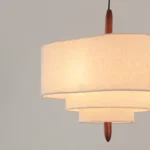 Nordic Minimalist Wabi Sabi Fabric Chandelier Living Dining Room Bedroom Pendant Light Home Indoor Lighting Hanging Lamp