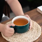750ml Large Capacity Ceramic Milk Coffee Mug With Spoon Breakfast Oatmeal Milk Tea Ceramic Cup Instant Noodles Bowl For