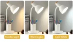 Nordic Creative Table Lamp Fashion Pen Holder Art Simple LED Lights/Office Eye Protection Reading&Living Room Bedroom