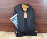 Durable knife carrying case with 21 pockets for chef knives and kitchen utensils