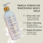 24K Gold Glutathione Whitening Body Lotion Moisturizing Brightening and Firming Body Cream – side view