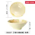 Melamine Bowl Japanese Style Noodle Soup Powder Imitation Porcelain Tableware – top view
