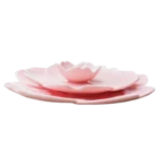 GIEMZA Ceramic Dinner Plates 3pcs Pink Flower White Floral Dish Dinnerware Sets Platos De Ceramica Porcelain Plate Stoneware